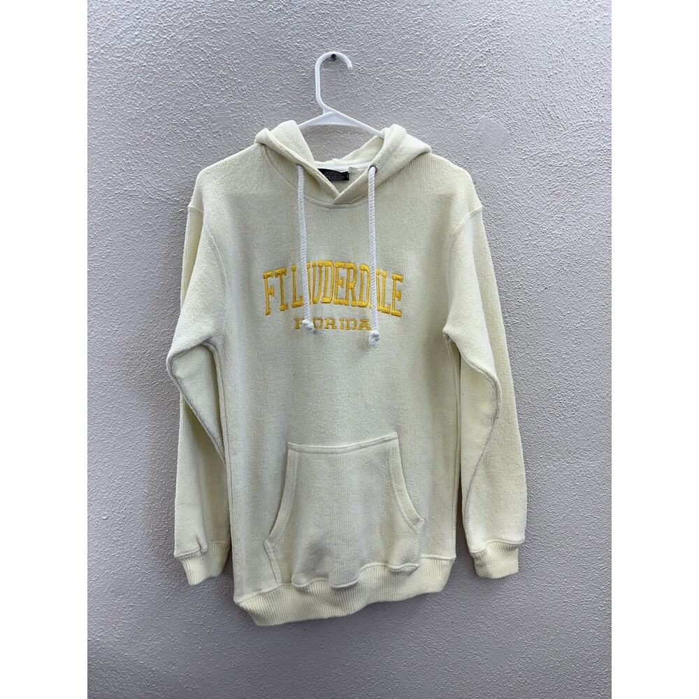 Comfortex USA Womens Sweatshirt Size Medium Fort Lauderdale Florida Yellow